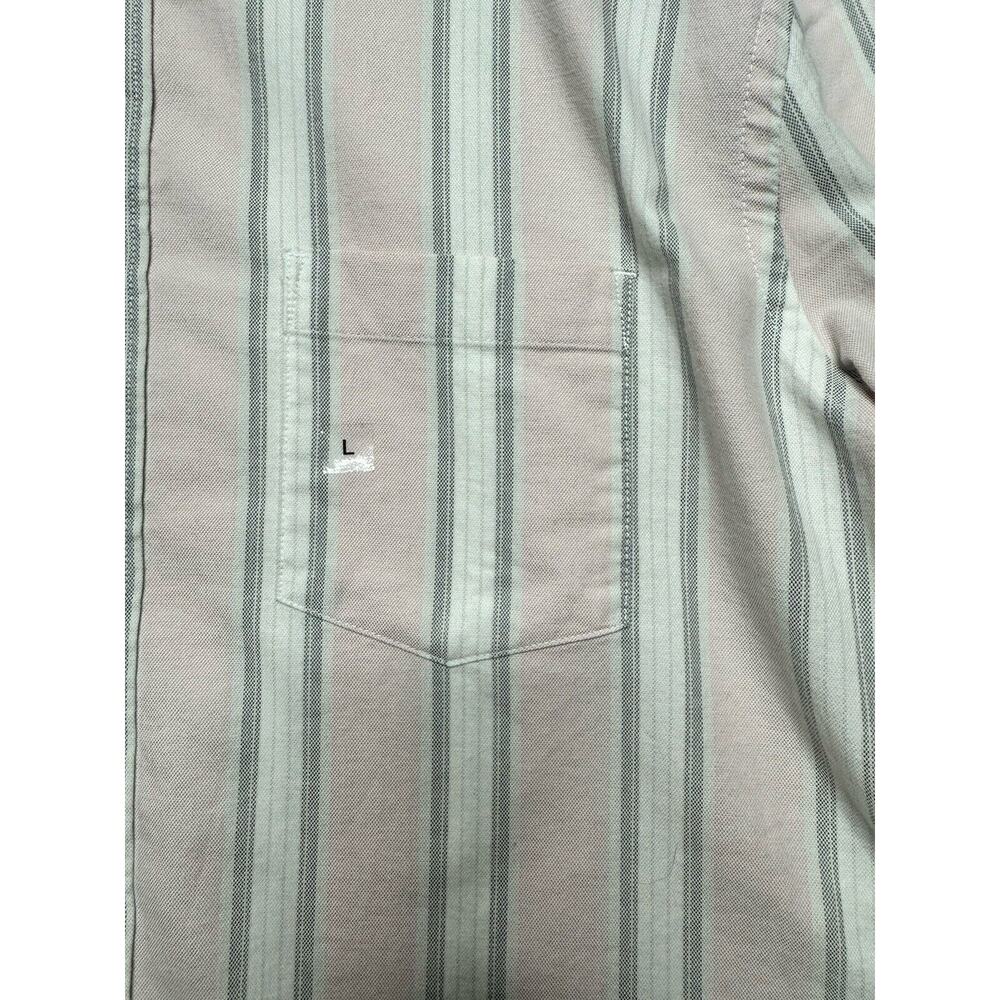 Express Men's Long Sleeve Pink Stiped Button Up Shirt - Size L* - Picture 3 of 5